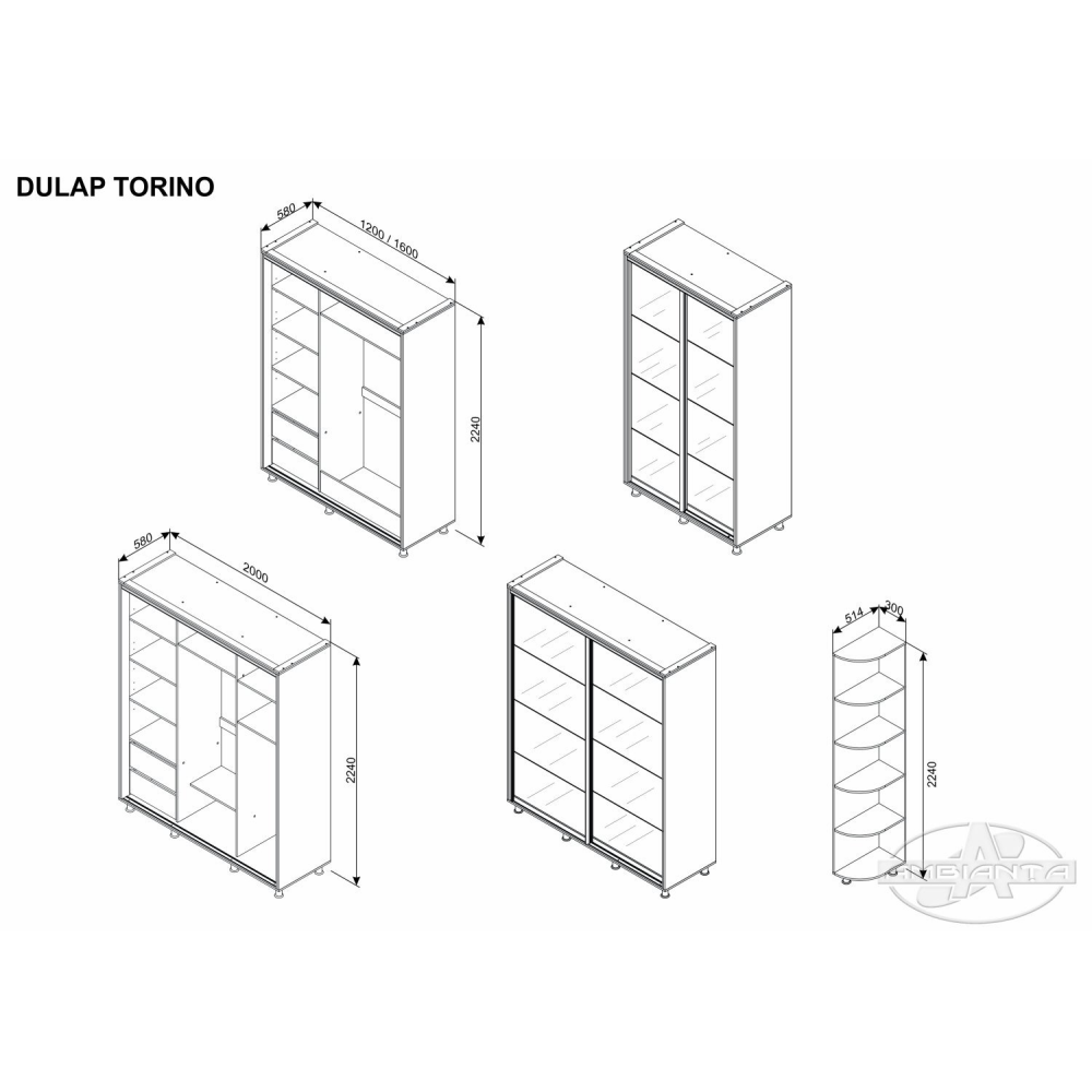 TORINO Grafit cu PAL