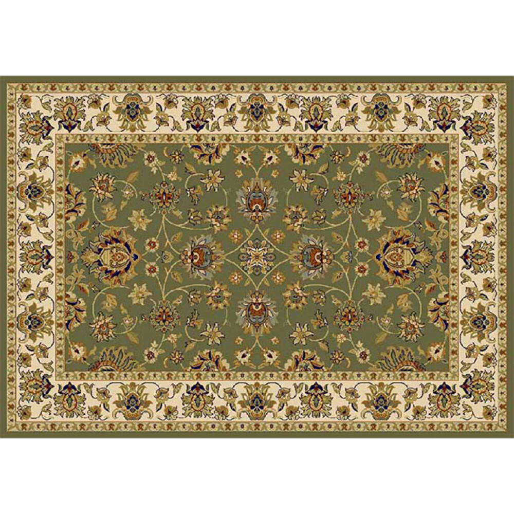 Covor 133x190 cm, verde/amestec de culori/model oriental, KENDRA TYP 2