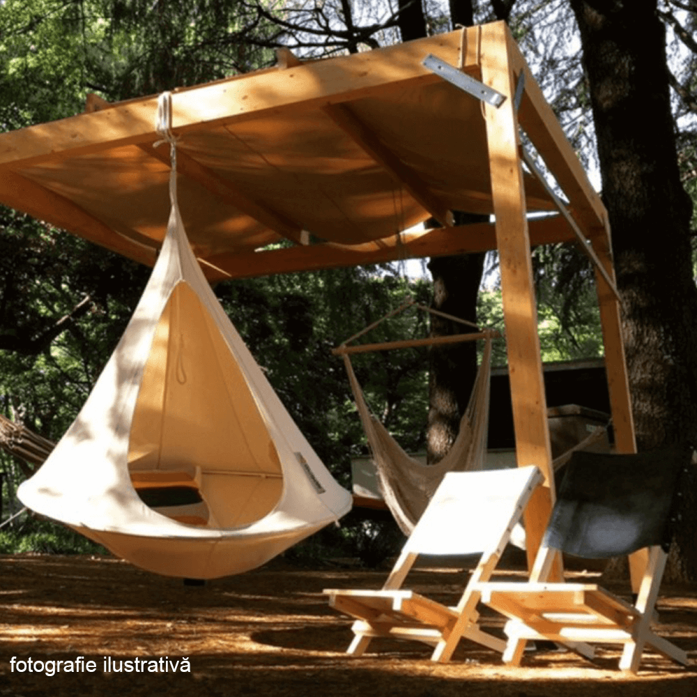 Scaun balansoar suspendabil, roşu, KLORIN KLASIK CACOON HAMMOCK