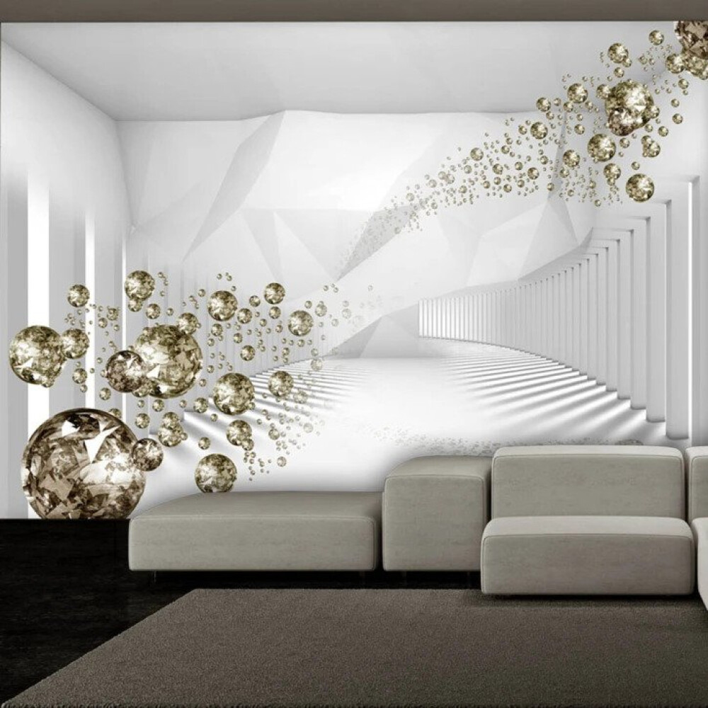 Fototapet Diamond Corridor Gri