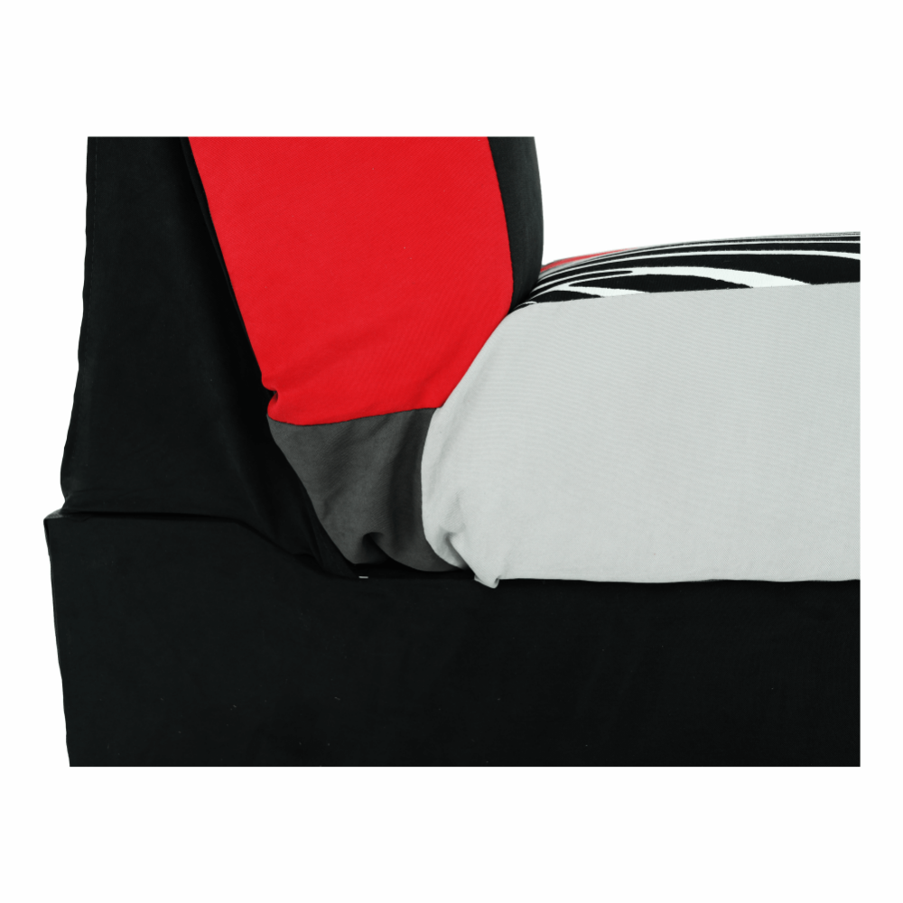 Colţar, textil roşu/gri/negru, ALABAMA