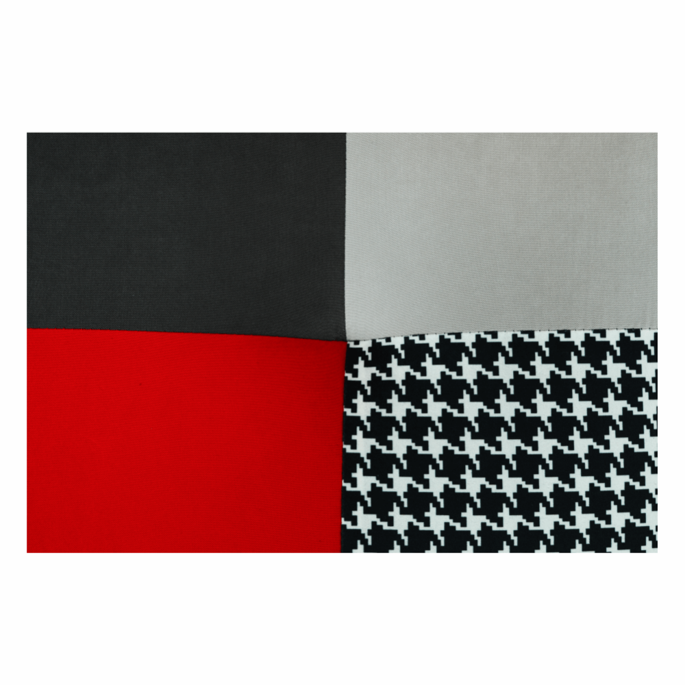 Colţar, textil roşu/gri/negru, ALABAMA