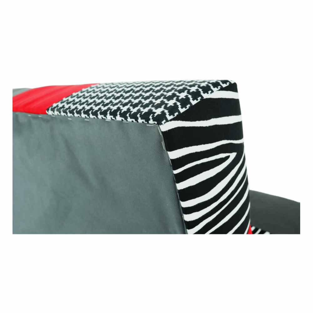 Colţar, textil roşu/gri/negru, ALABAMA