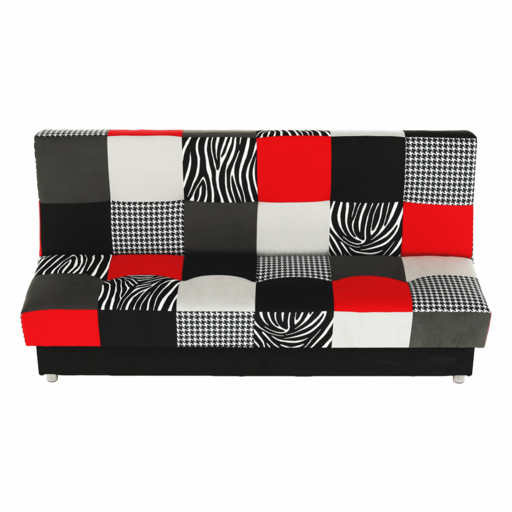 Colţar, textil roşu/gri/negru, ALABAMA