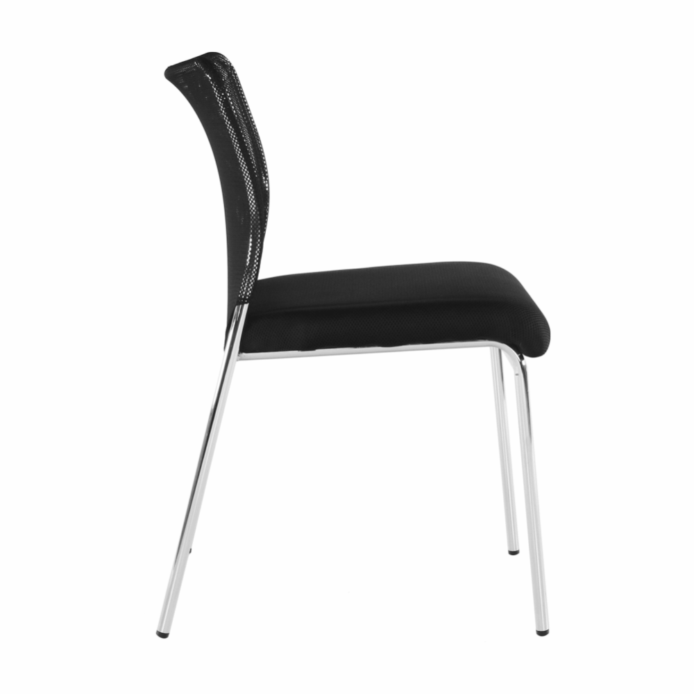 Scaun de birou, negru/crom, ALTAN
