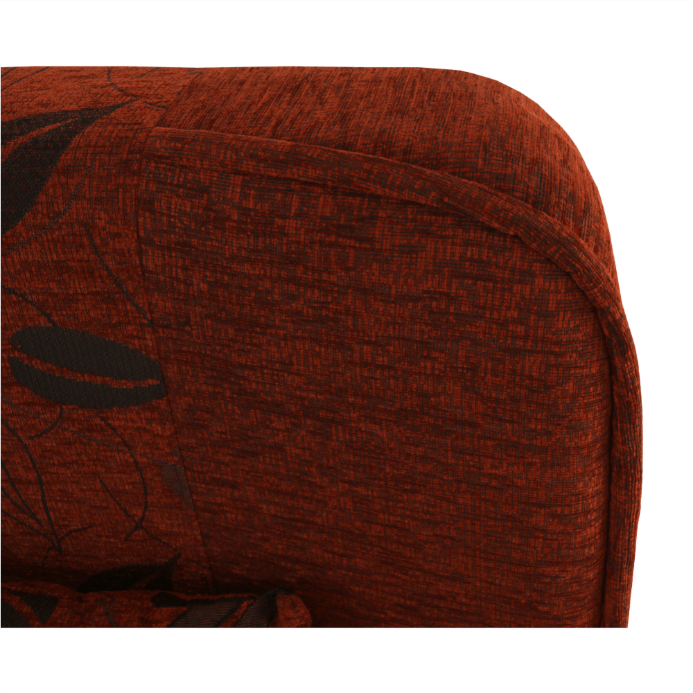Colţar extensibil, material textil cărămiziu/model, ASIA NEW