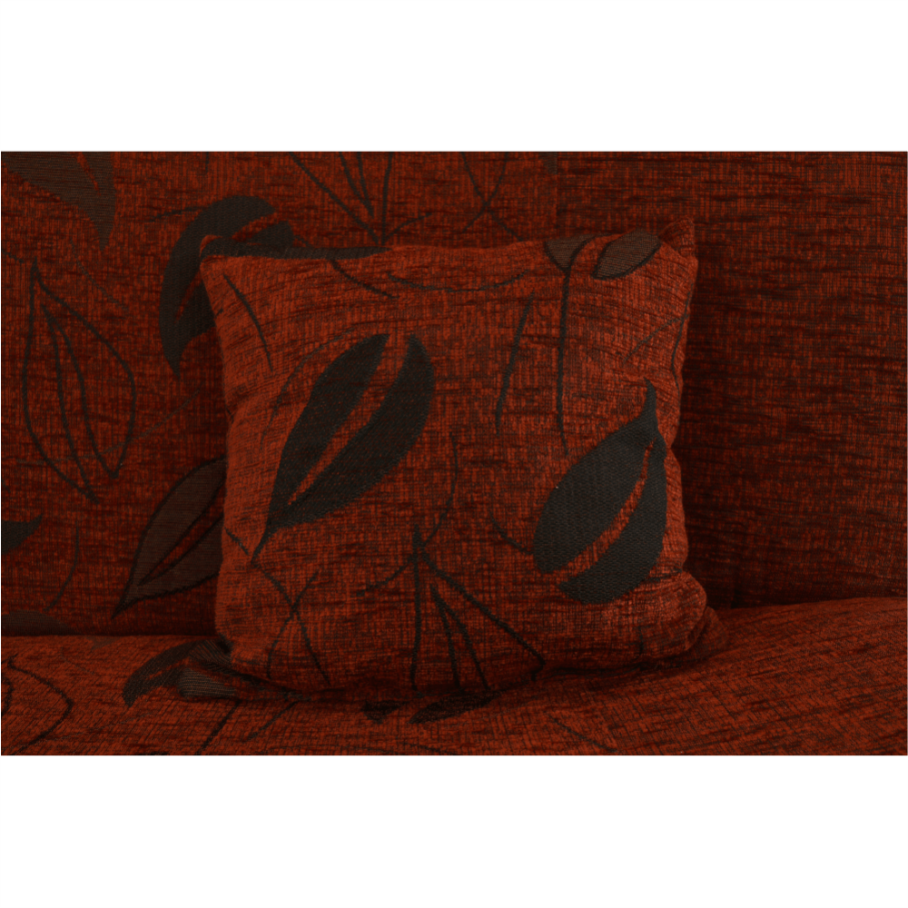 Colţar extensibil, material textil cărămiziu/model, ASIA NEW