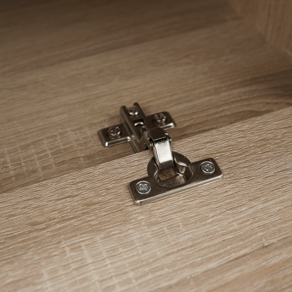Mobilier de living, alb/stejar sonoma, ASOLE