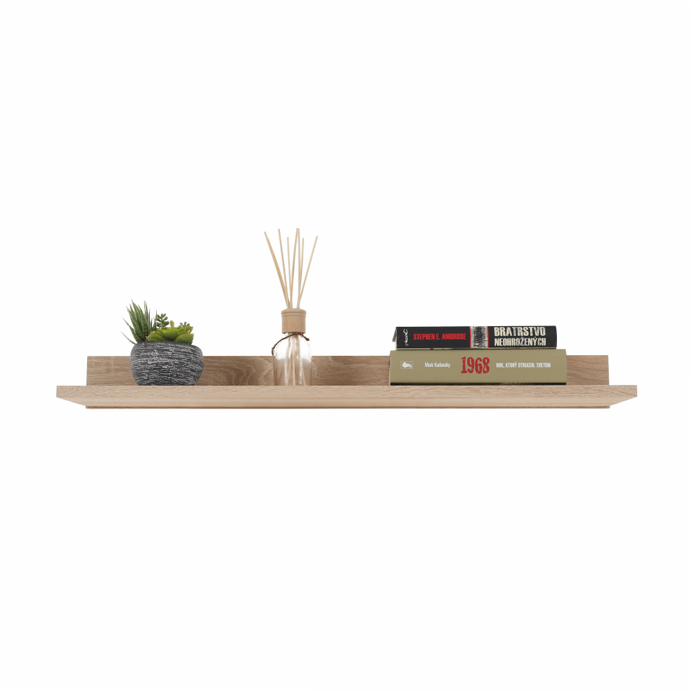 Mobilier de living, alb/stejar sonoma, ASOLE