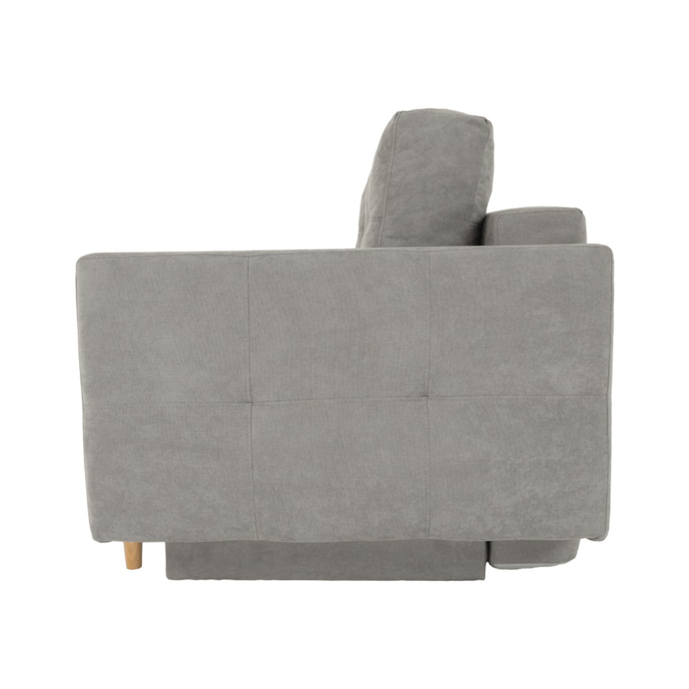 colţar extensibil, material textil gri, AURELIA