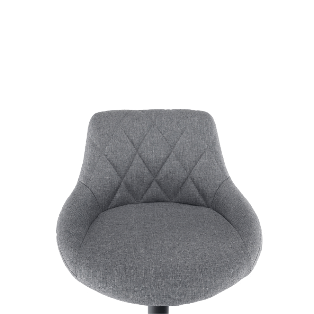 Scaun bar, material textil gri/negru, TERKAN