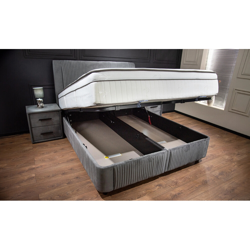 Set Pat Tapitat cu Saltea Bella