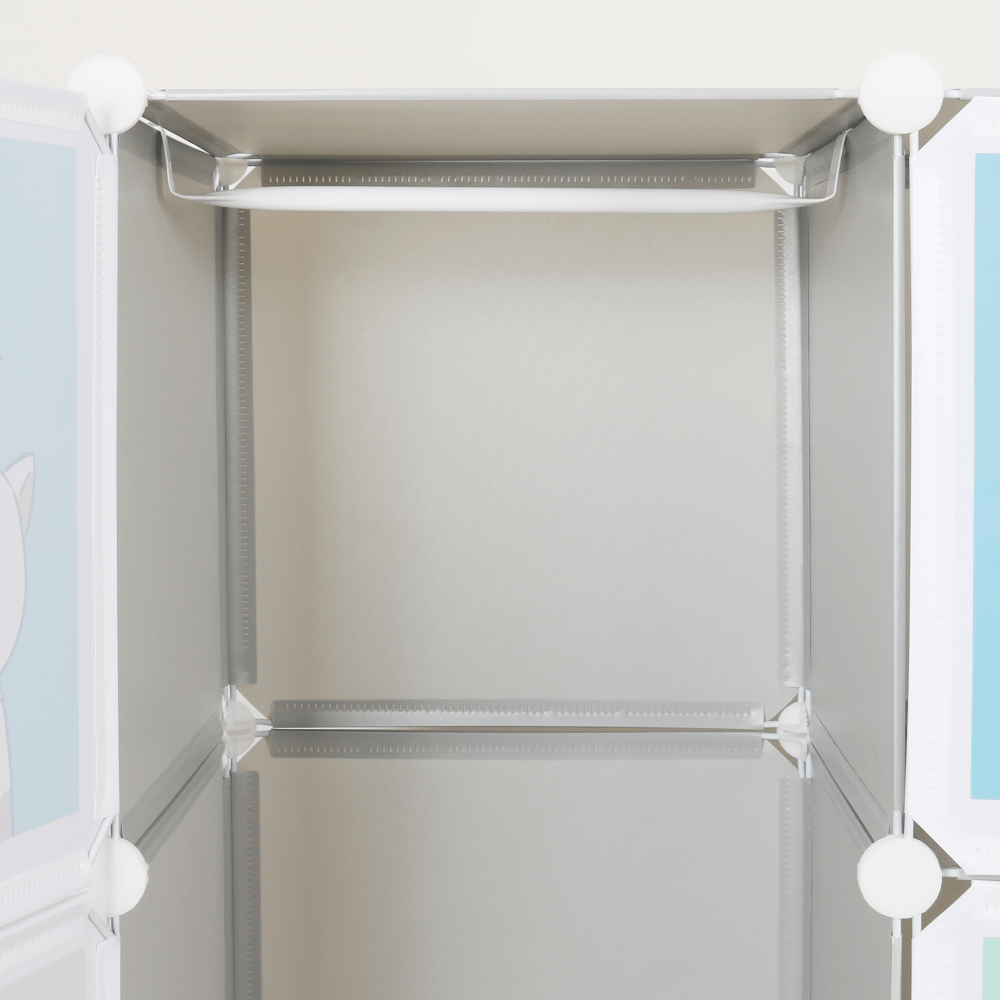 Dulap modular pentru copii, gri / model pentru copii, BIARO