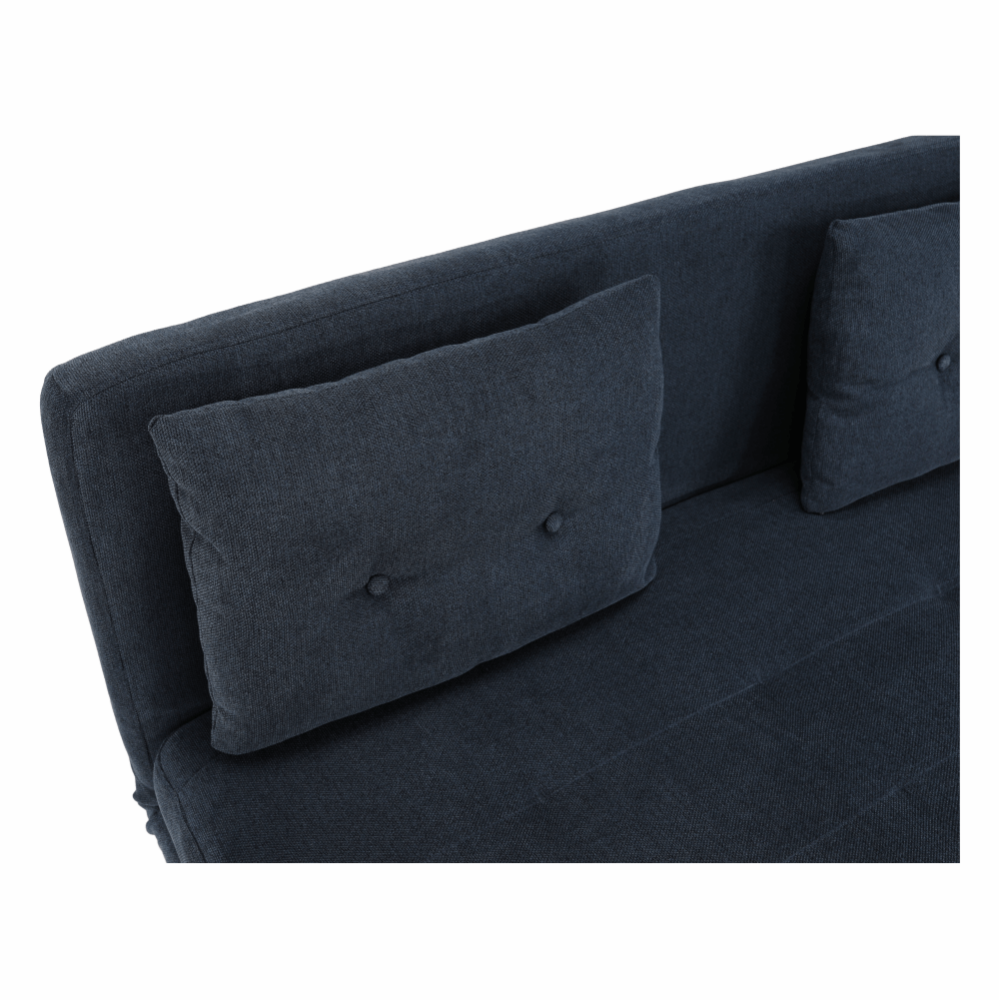 Canapea extensibilă, material textil gri, BODENA