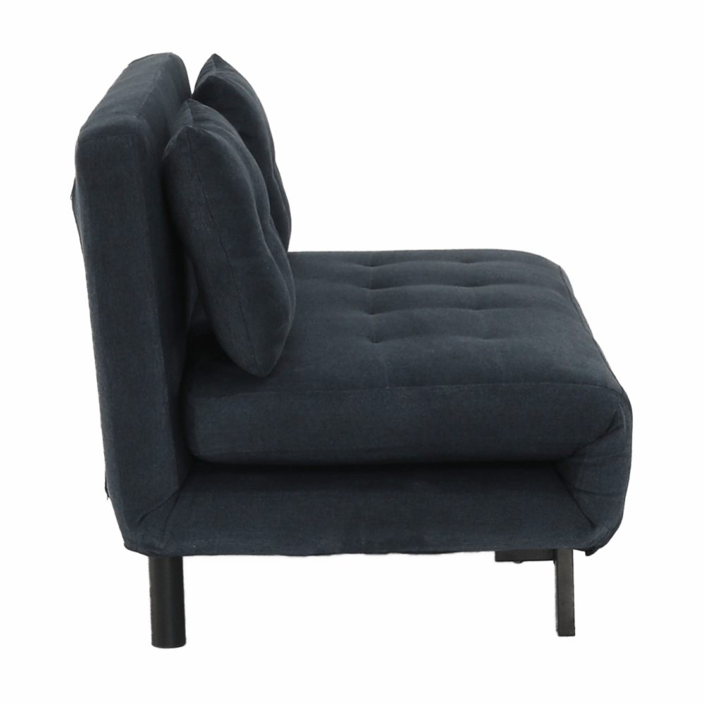 Canapea extensibilă, material textil gri, BODENA