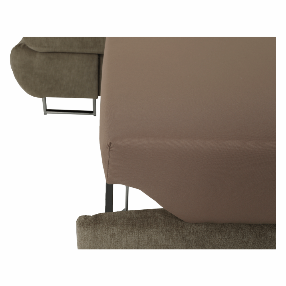 Coltar cu spaţiu pentru depozitare, textil maro deschis, dreapta, BUTON R