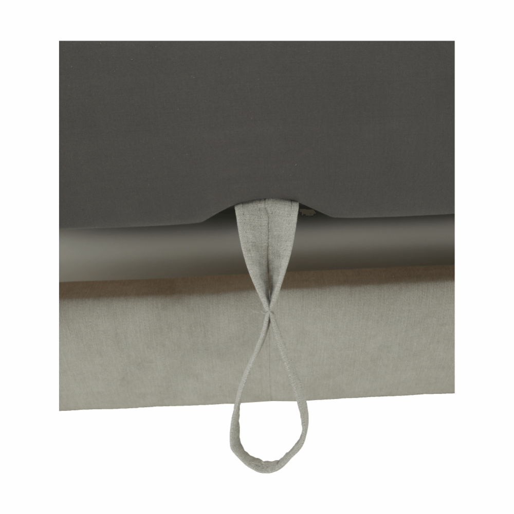 Colţar extensibil, material textil gri deschis, model dreapta, BUTON R