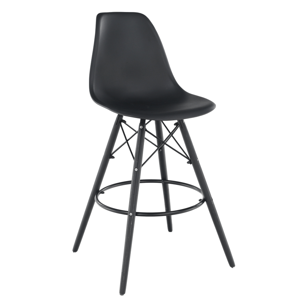 Scaun de bar, negru, CARBRY NEW