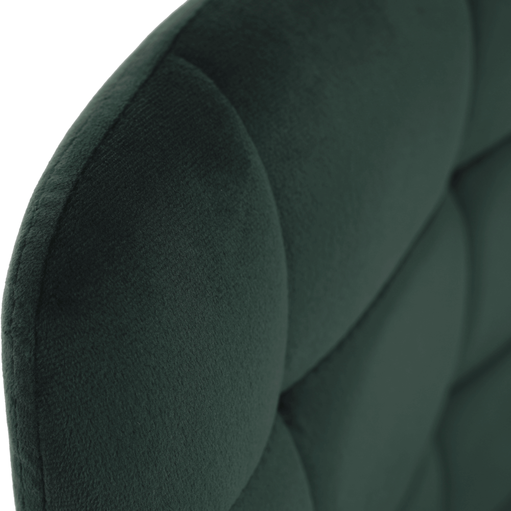 Scaun de bar, material textil Velvet verde închis, CHIRO