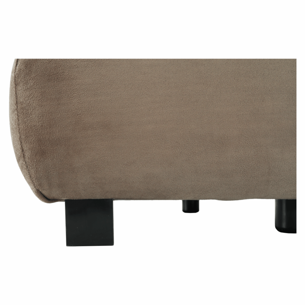 Colţar extensibil, textil capuccino/bej, CLIV