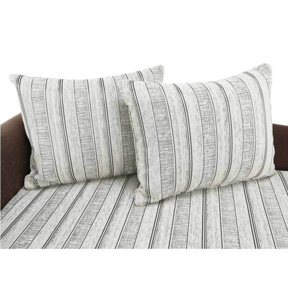 Colţar extensibil, maro/bej/auriu/model, stânga, AGA D