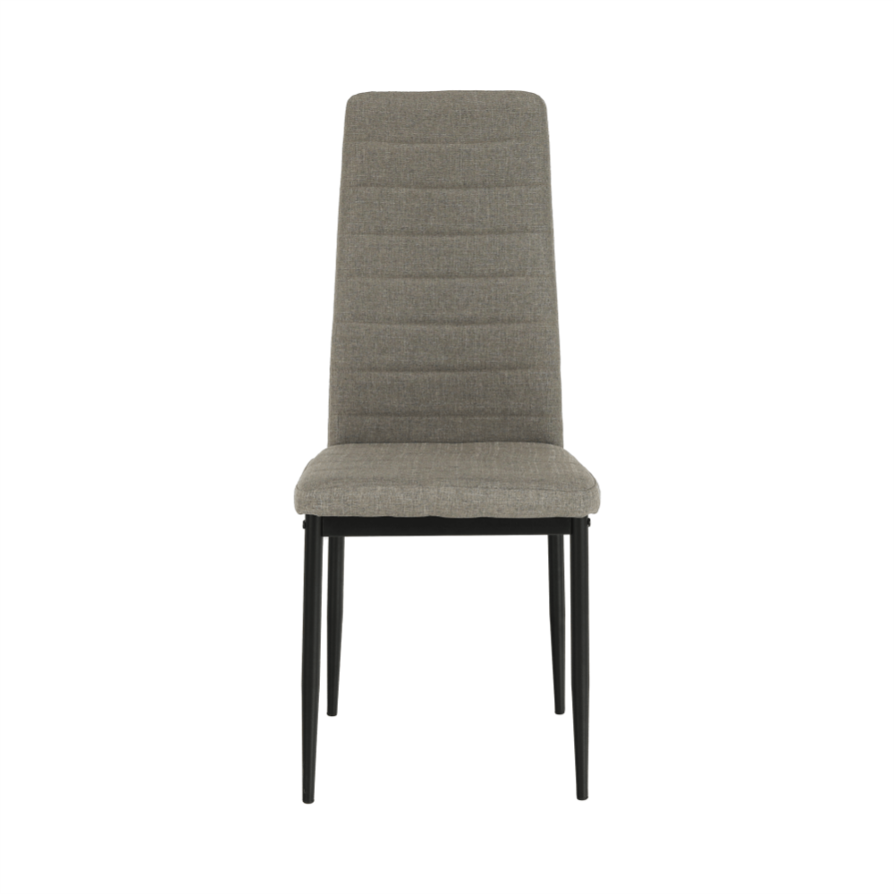 Scaun, textil maro/metal negru, COLETA NOVA