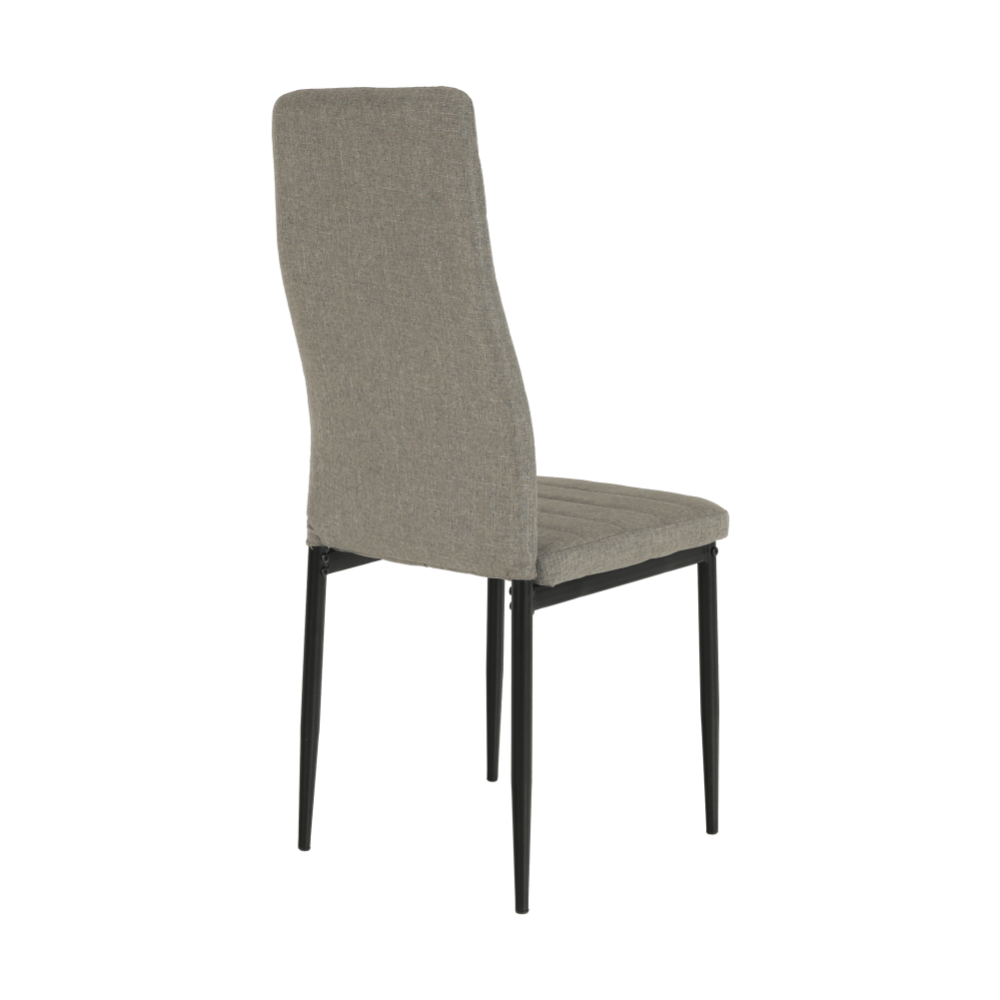 Scaun, textil maro/metal negru, COLETA NOVA