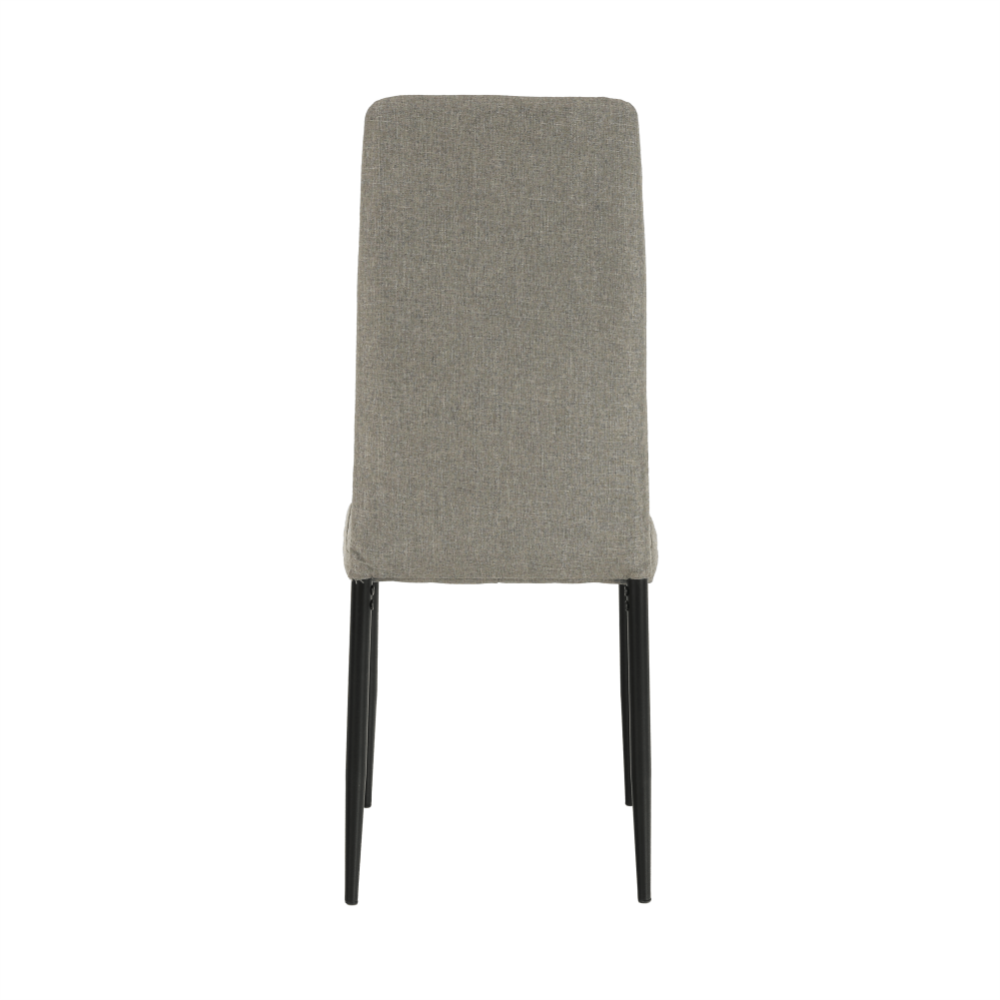 Scaun, textil maro/metal negru, COLETA NOVA