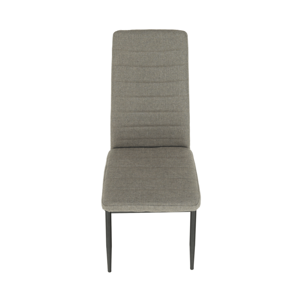 Scaun, textil maro/metal negru, COLETA NOVA