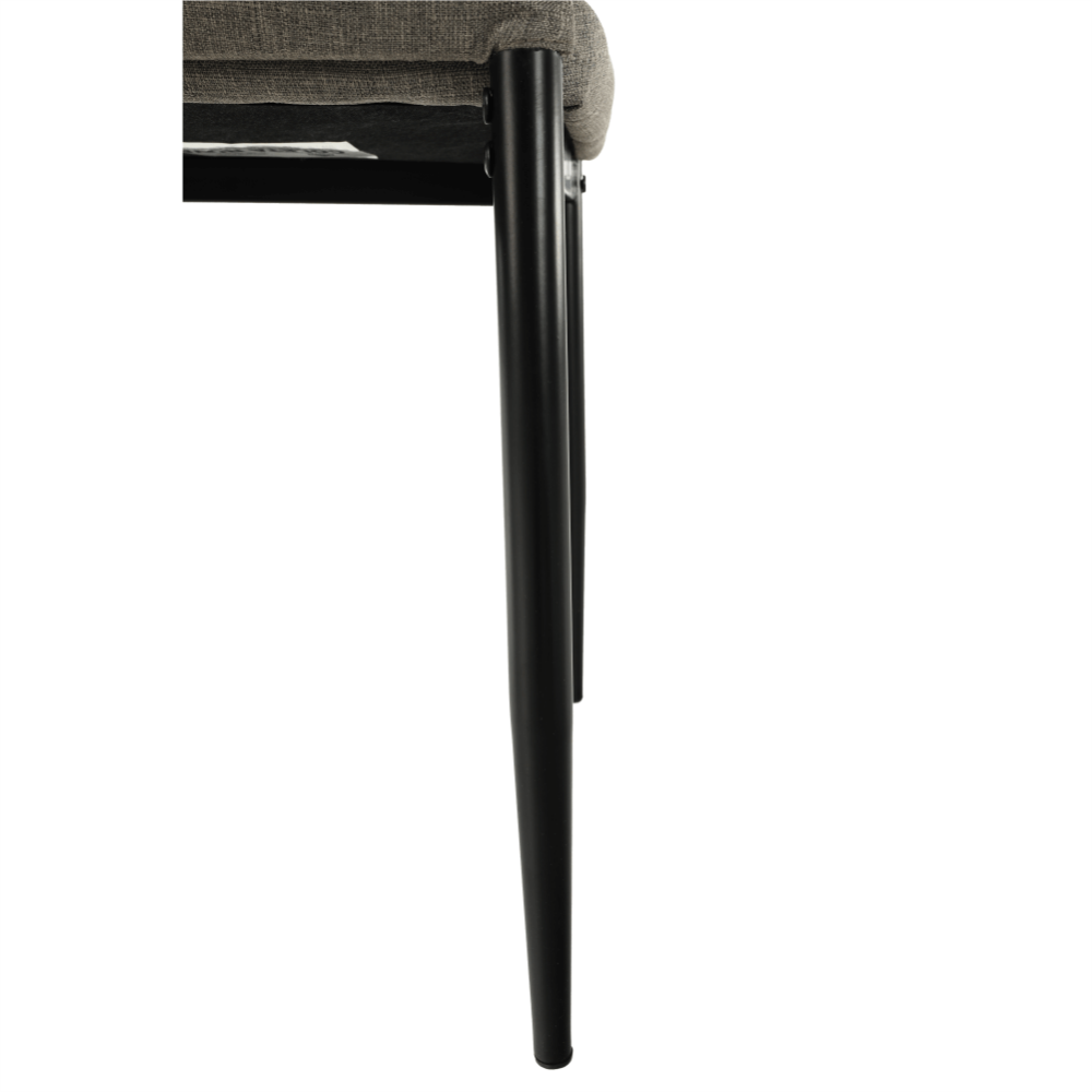 Scaun, textil maro/metal negru, COLETA NOVA