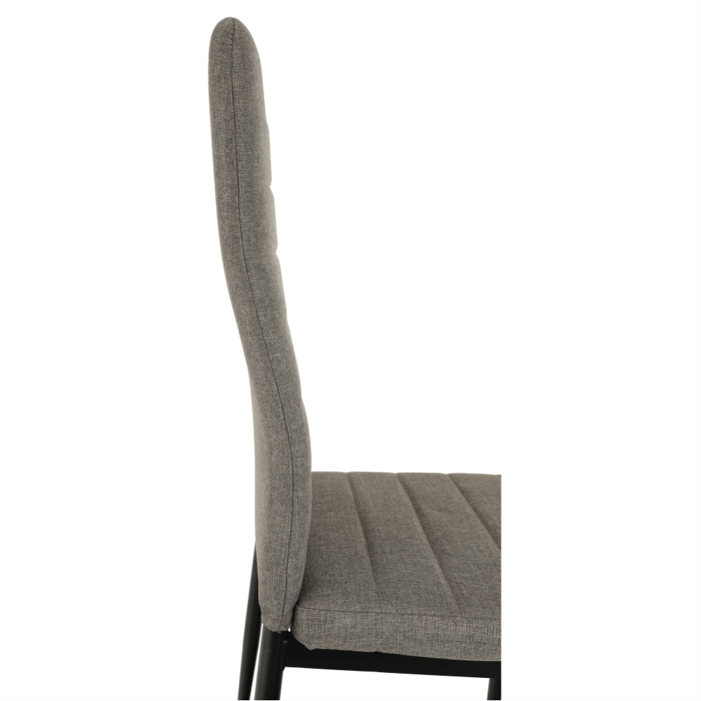 Scaun, textil maro/metal negru, COLETA NOVA