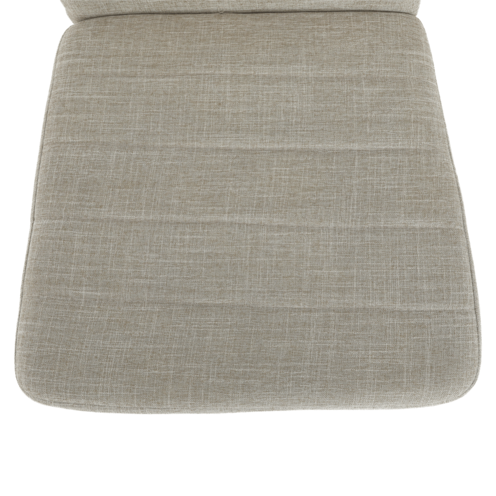 Scaun, textil bej/metal alb, COLETA NOVA