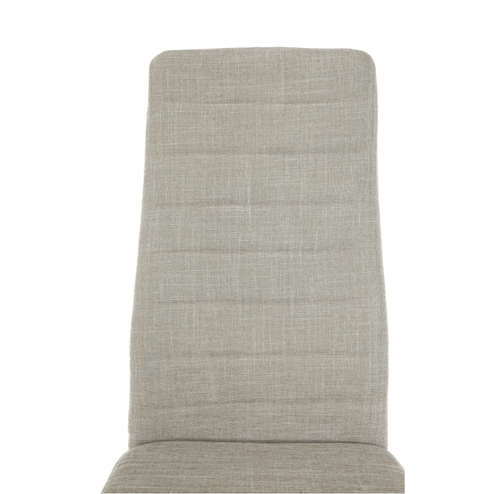 Scaun, textil bej/metal alb, COLETA NOVA