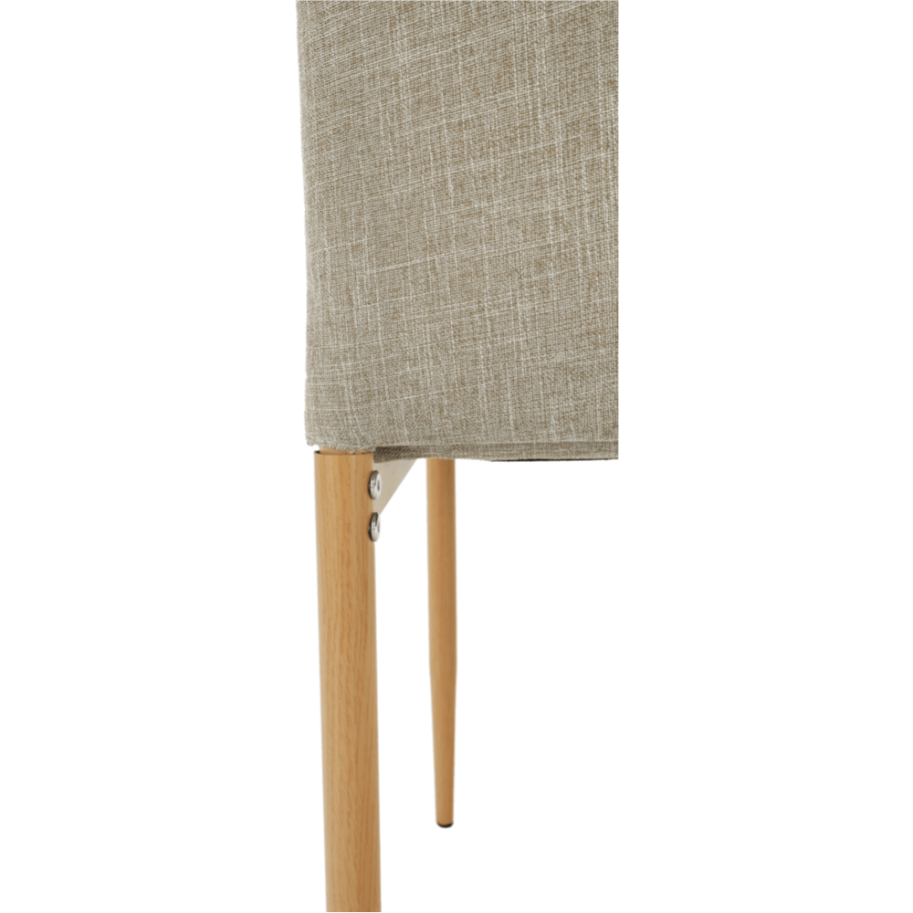 Scaun, material textil bej/cadru metalic fag, COLETA NOVA