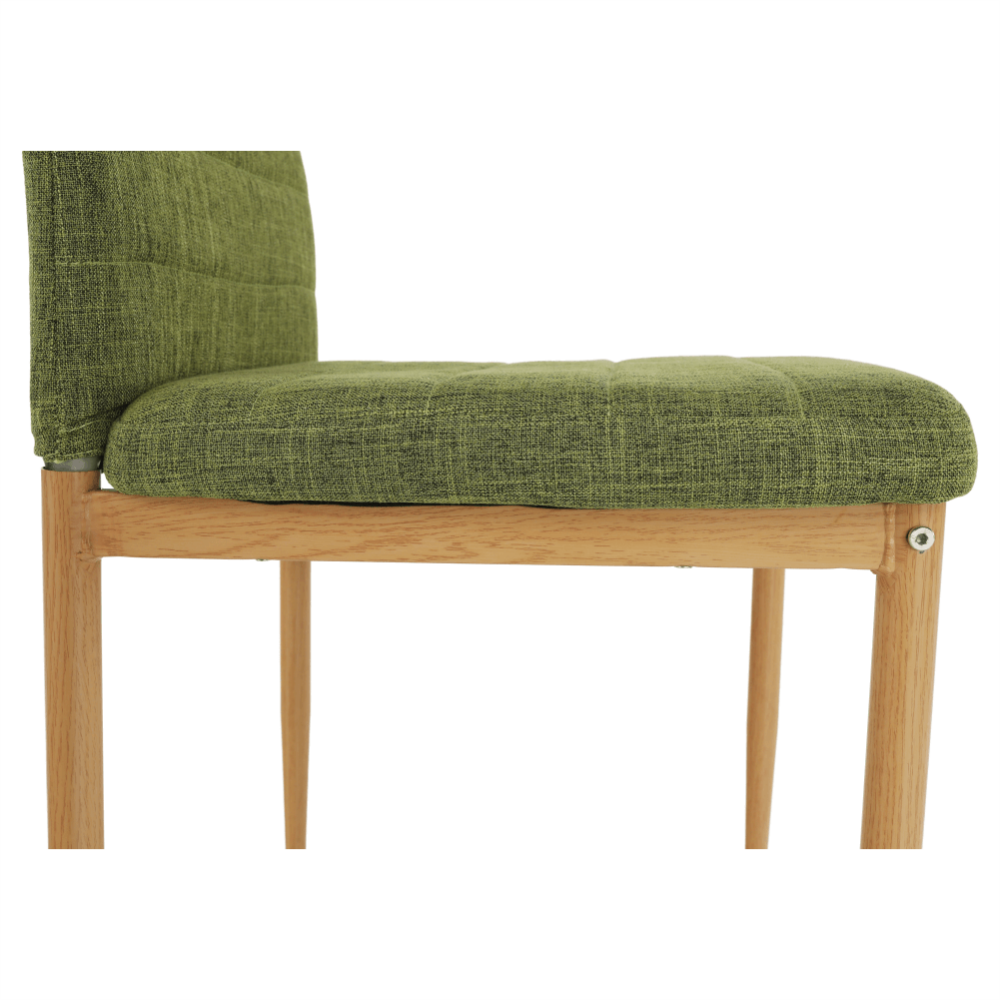 Scaun, material textil verde/cadru metalic fag, COLETA NOVA