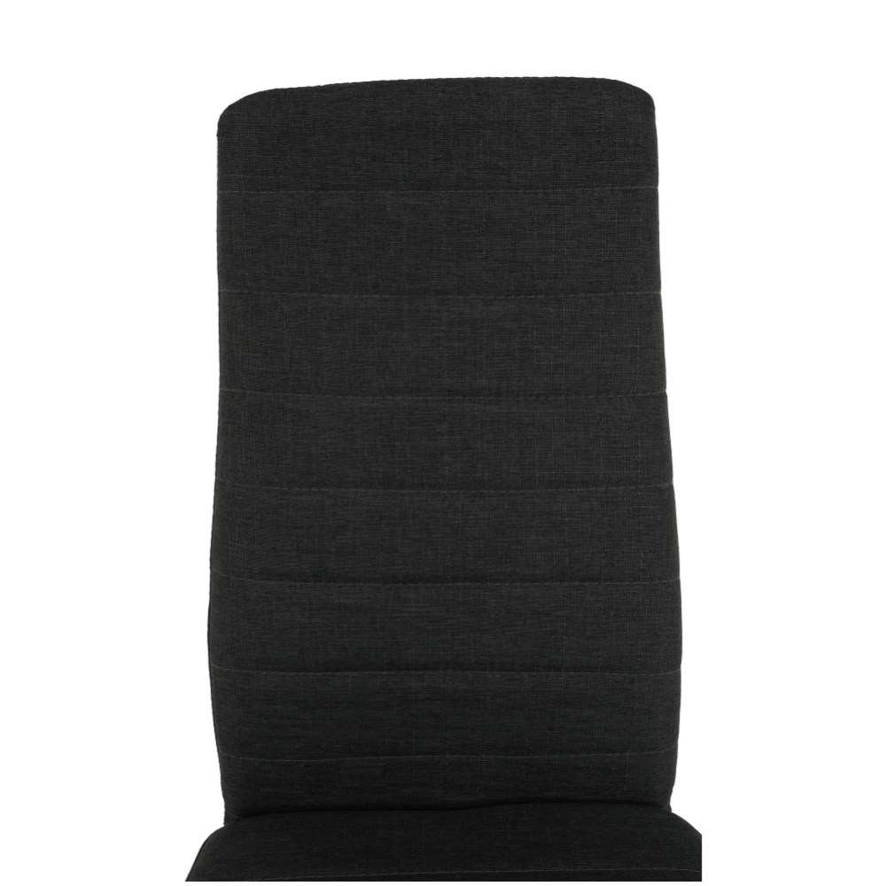 Scaun, textil gri închis/metal negru, COLETA NOVA