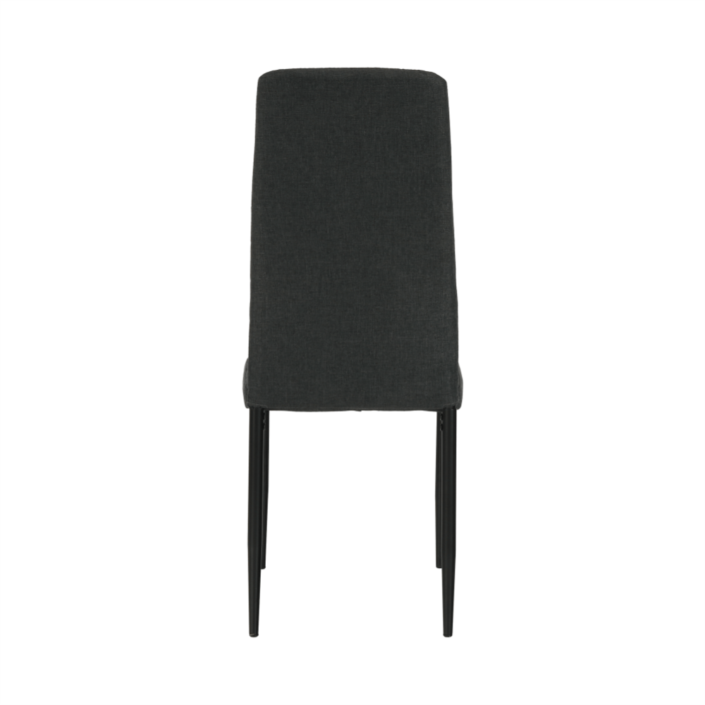 Scaun, textil gri închis/metal negru, COLETA NOVA