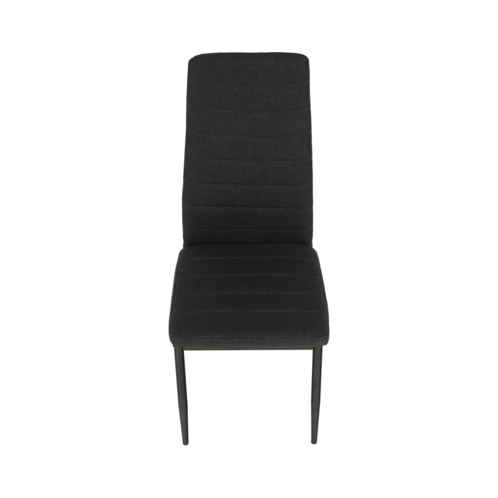 Scaun, textil gri închis/metal negru, COLETA NOVA
