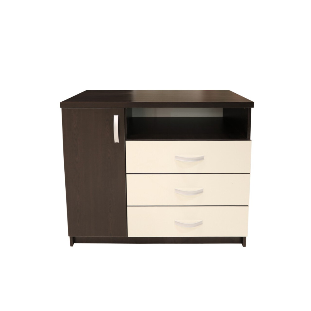 Dormitor Milano cu Pat Tapitat Wenge 140x200 cm
