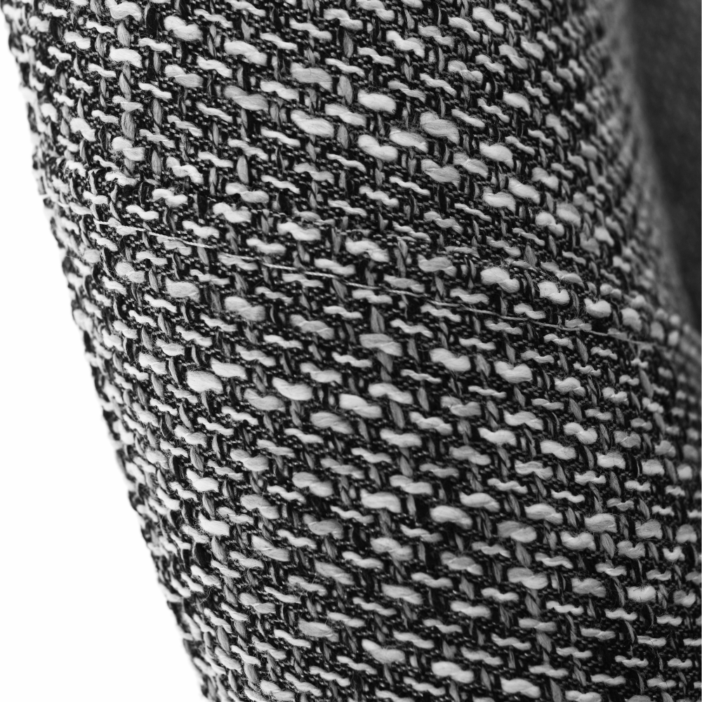 Fotoliu de club, piele eco alb/material gri, CUBA