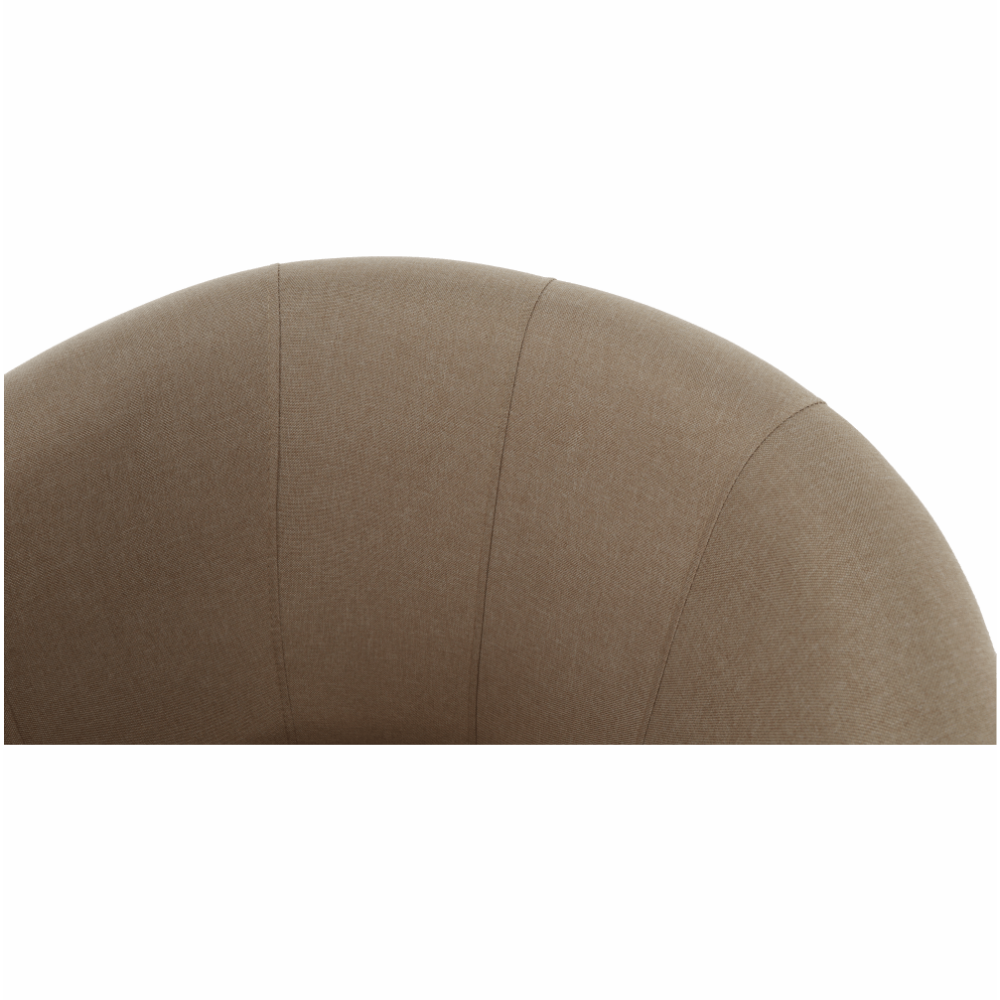 Fotoliu de club, material textil bej, CUBA