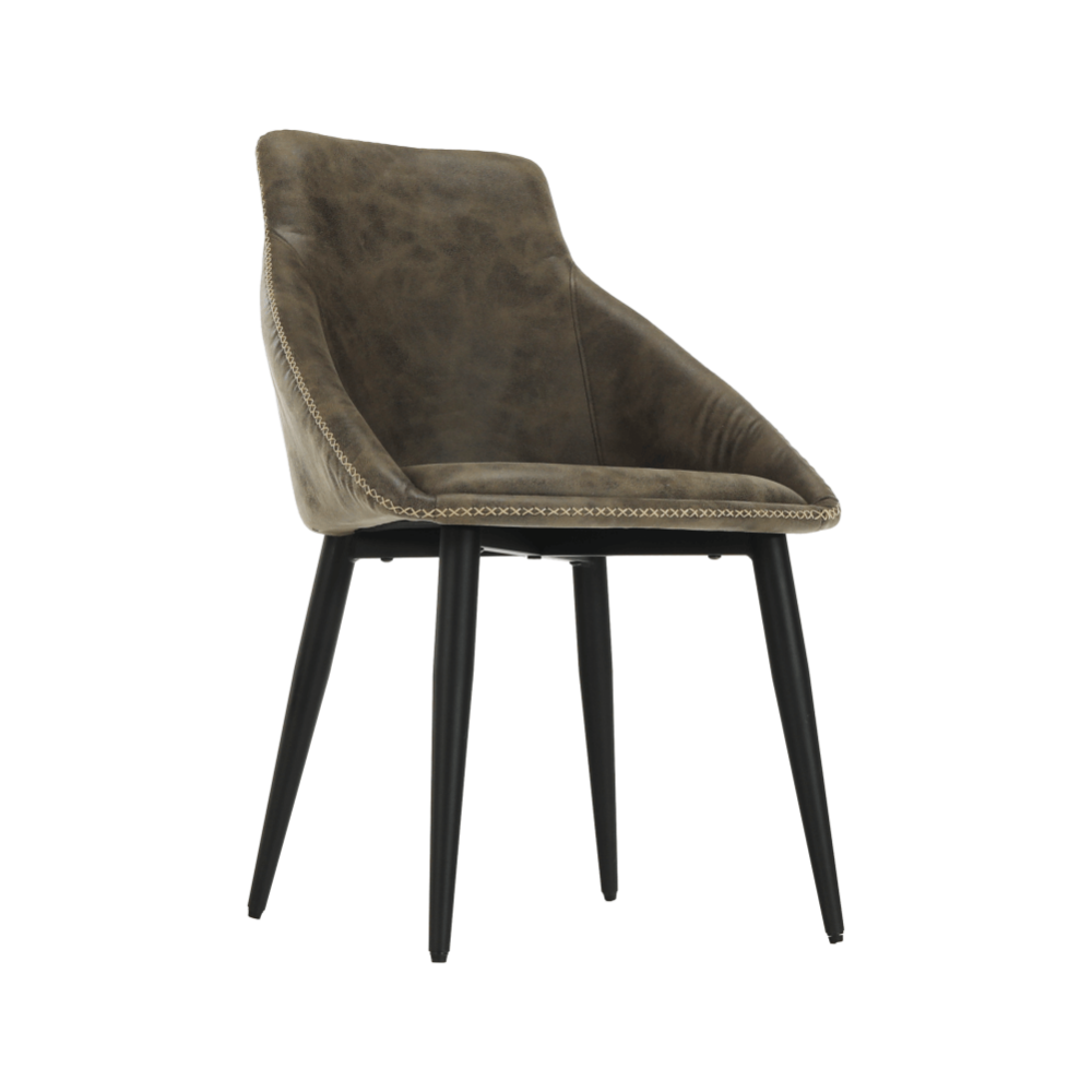 Scaun  dining, maro/negru, DARAY
