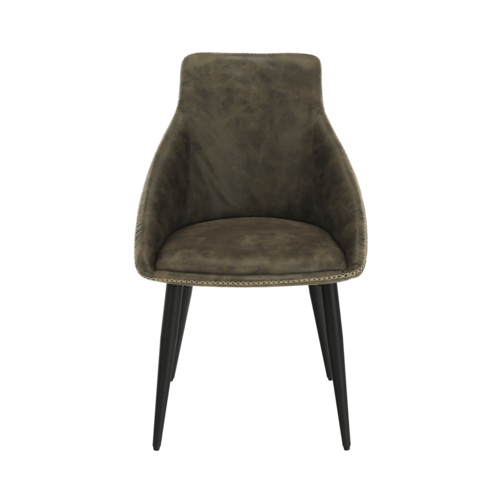Scaun  dining, maro/negru, DARAY