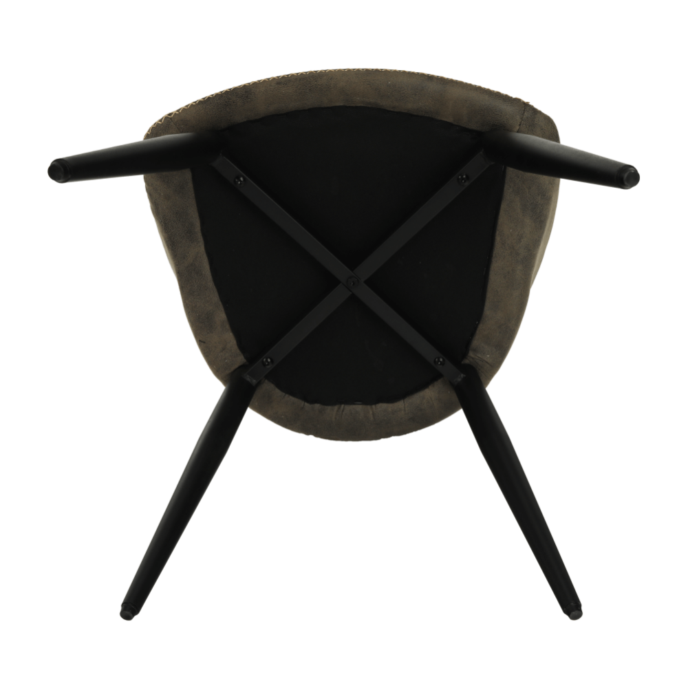 Scaun  dining, maro/negru, DARAY