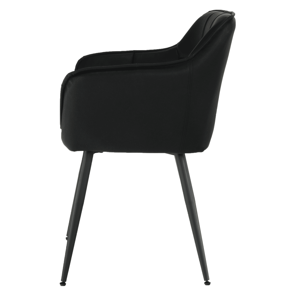 Fotoliu de design, negru, TOPAZ