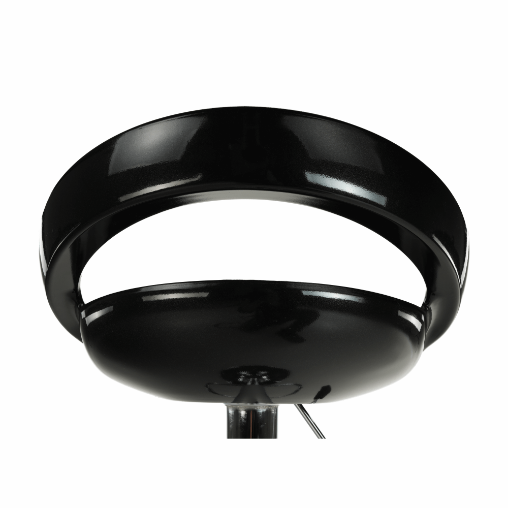 Scaun bar, negru/crom, DONGO NOVE