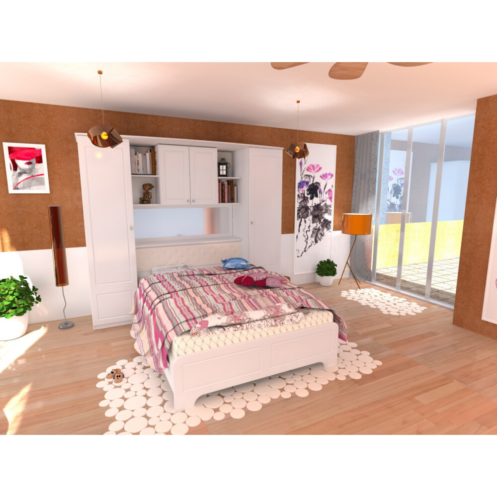 Dormitor Madrid MDF Alb