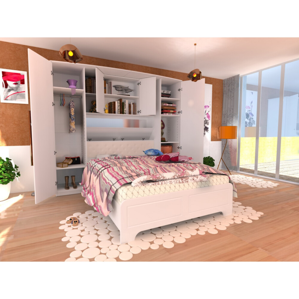 Dormitor Madrid MDF Alb