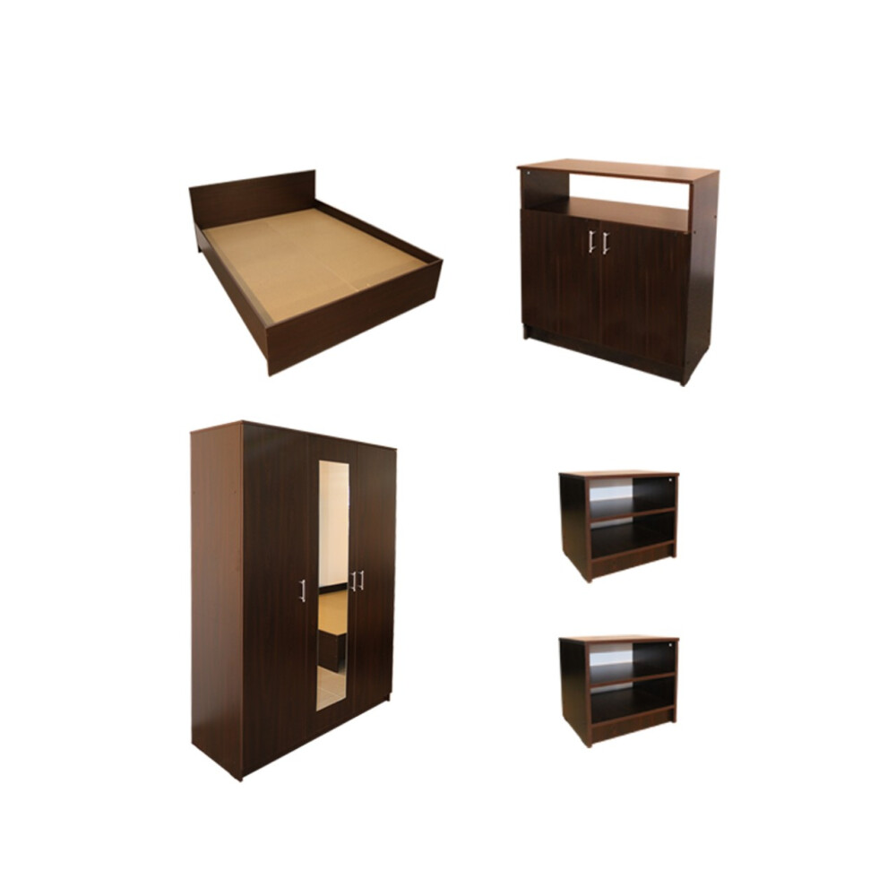 Dormitor Soft Wenge cu pat 140x200 cm