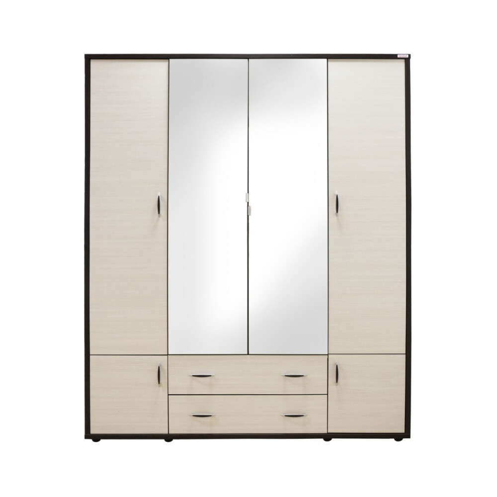Dormitor Torino cu pat 140x200 cm wenge / ladin